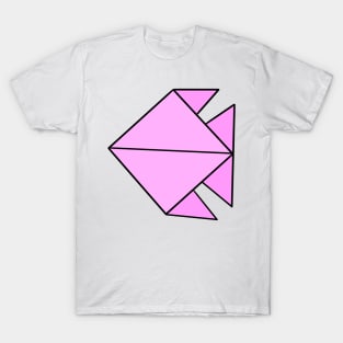 Pink origami fish T-Shirt